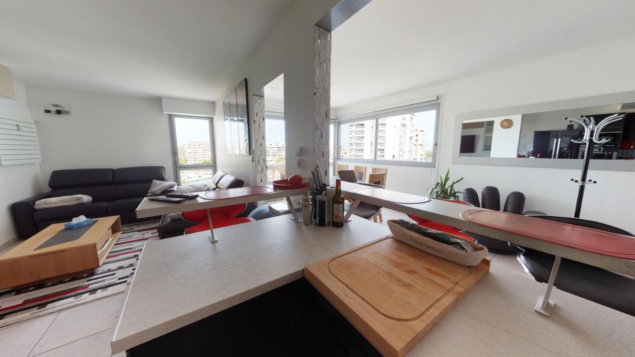 Duplex Grand Standing Vue Mer Et Port Mauguio Exterior photo